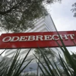Fotografía de archivo del logo de Odebrecht en una de sus sedes, en Sao Paulo (Brasil). EFE/ Sebastião Moreira.