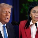 Trump habla con Delcy Rodríguez y dice que es una "persona fantástica"