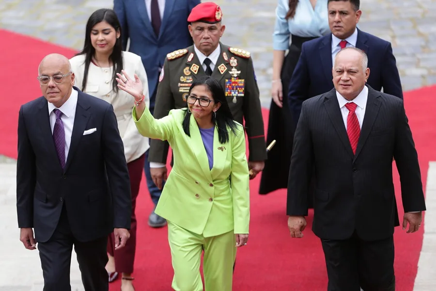 La presidenta encargada de Venezuela, Delcy Rodríguez