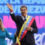 Nicolás Maduros y su esposa.