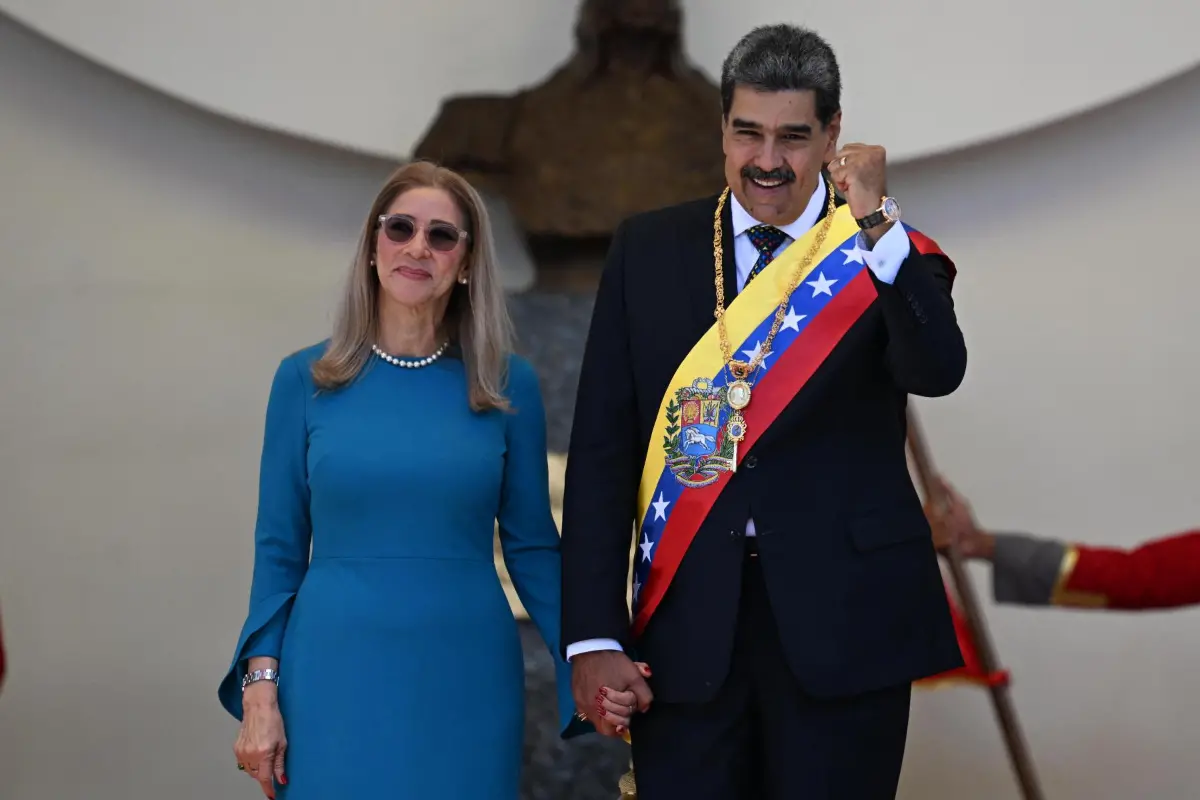 Nicolás Maduro y su esposa Cilia Flores