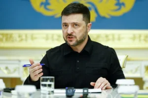 El presidente de Ucrania, Volodímir Zelenski.