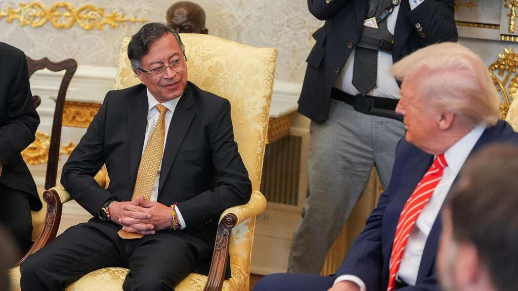 Gustavo Petro y Donald Trump en la Casa Blanca