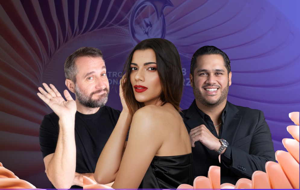 Carlos Sánchez, Nashla Bogaert y Juan Carlos Pichardo