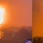 ¡Volcán en erupción en Antioquia! columna de fuego quedó captada en video