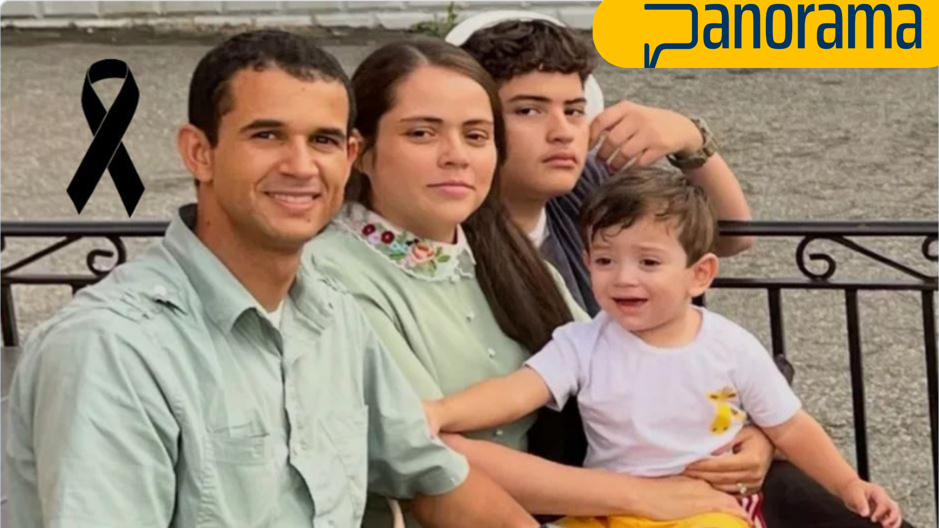 Yohan Sánchez y su familia.