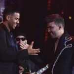 Romeo Santos y Prince Royce durante su participación en Premio Lo Nuestro