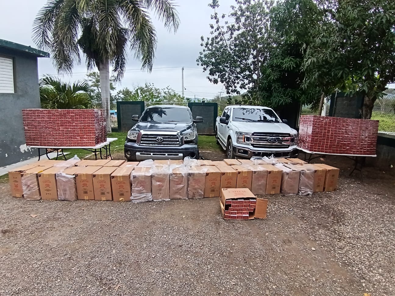 Cigarrillos incautados en Puerto Plata