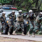 Militares kenianos en Haití.