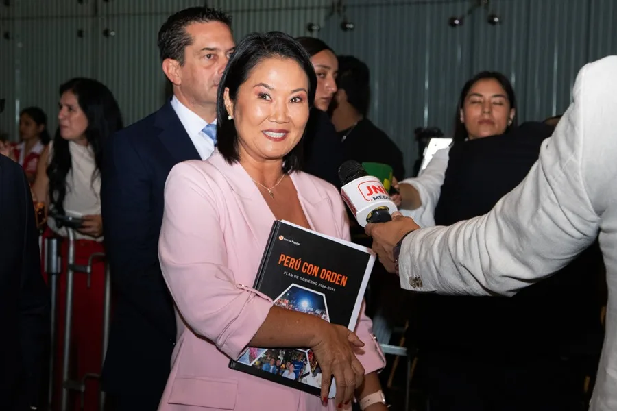 La candidata presidencial por el partido Fuerza Popular, Keiko Fujimori, en Lima (Perú). EFE/ Renato Pajuelo.