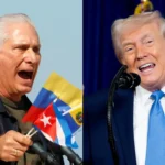 Miguel Díaz-Canel y Donald Trump.