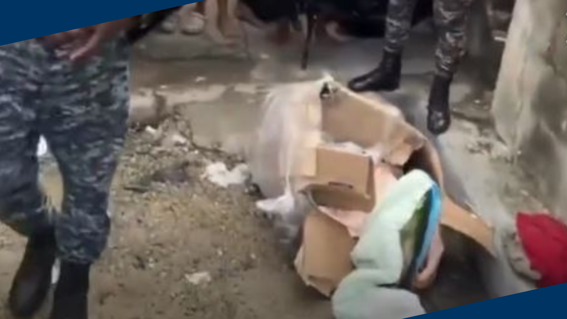 El cuerpo de la mujer fue encontrado en una caja.
