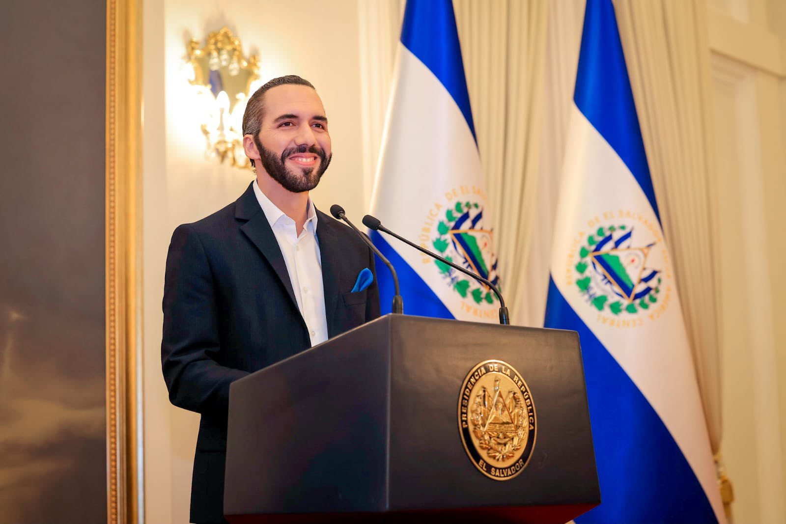 El presidente de El Salvador, Nayib Bukele.