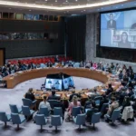 Vista de una reunión del Consejo de Seguridad de la ONU sobre la guerra en Irán y el conflicto en Oriente Medios, este 11 de marzo de 2026, en Nueva York. EFE/Olga Fedorova.