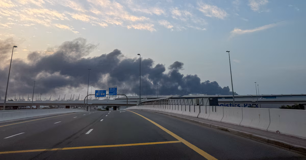 Ataques de Irán en Dubai, imagen de referencia.