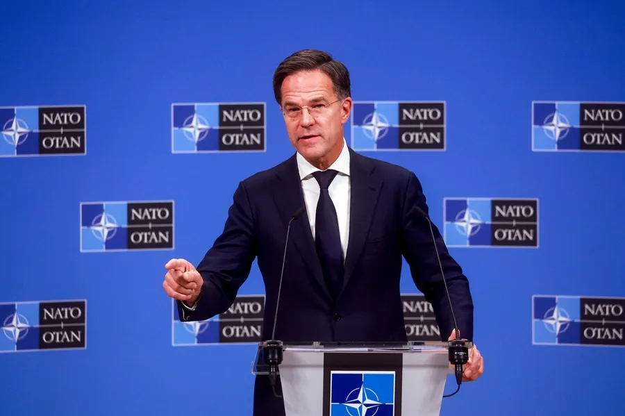 El secretario general de la OTAN, Mark Rutte, en una imagen de archivo. EFE/EPA/Olivier Hoslet.