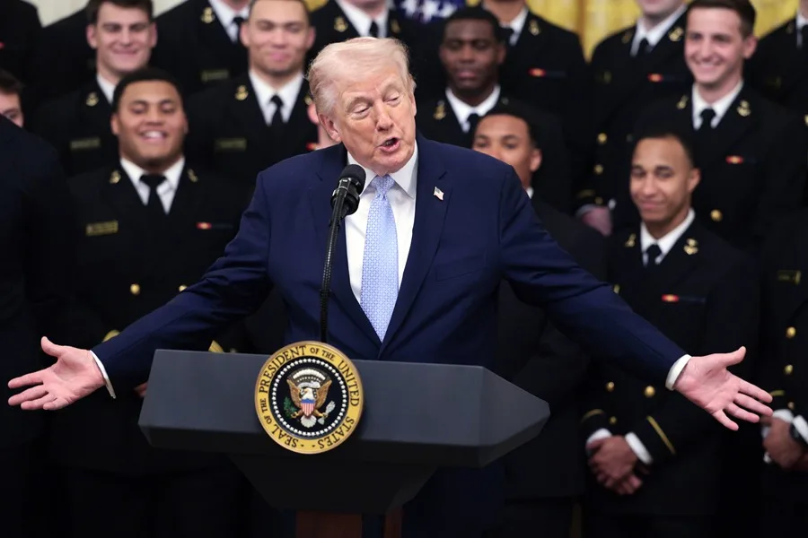 El presidente de Estados Unidos, Donald Trump, durante un acto en la Casa Blanca, este 20 de marzo de 2026. EFE/Shawn Thew/Pool.