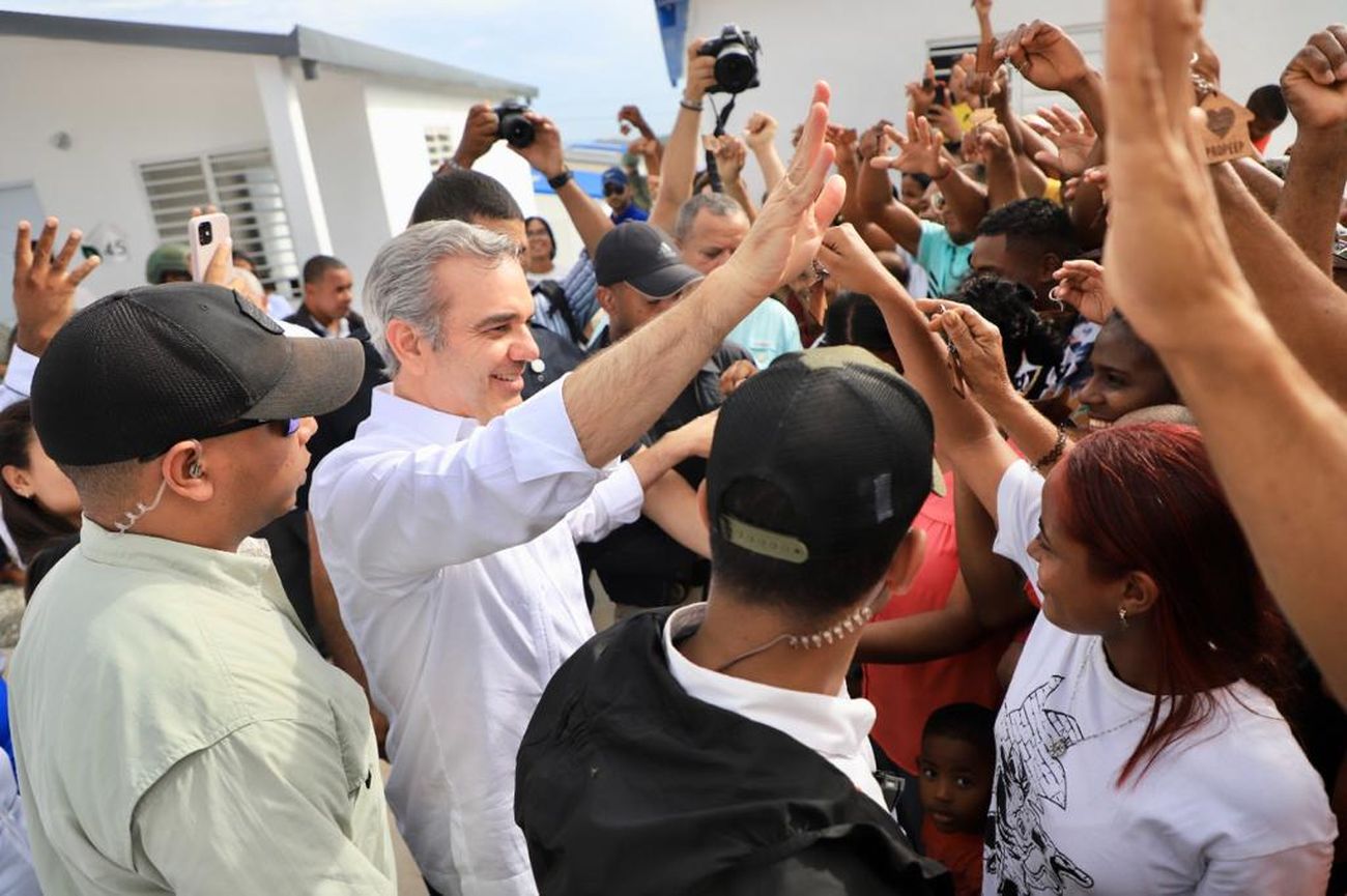 El presidente Luis Abinader durante su agenda de fin de semana