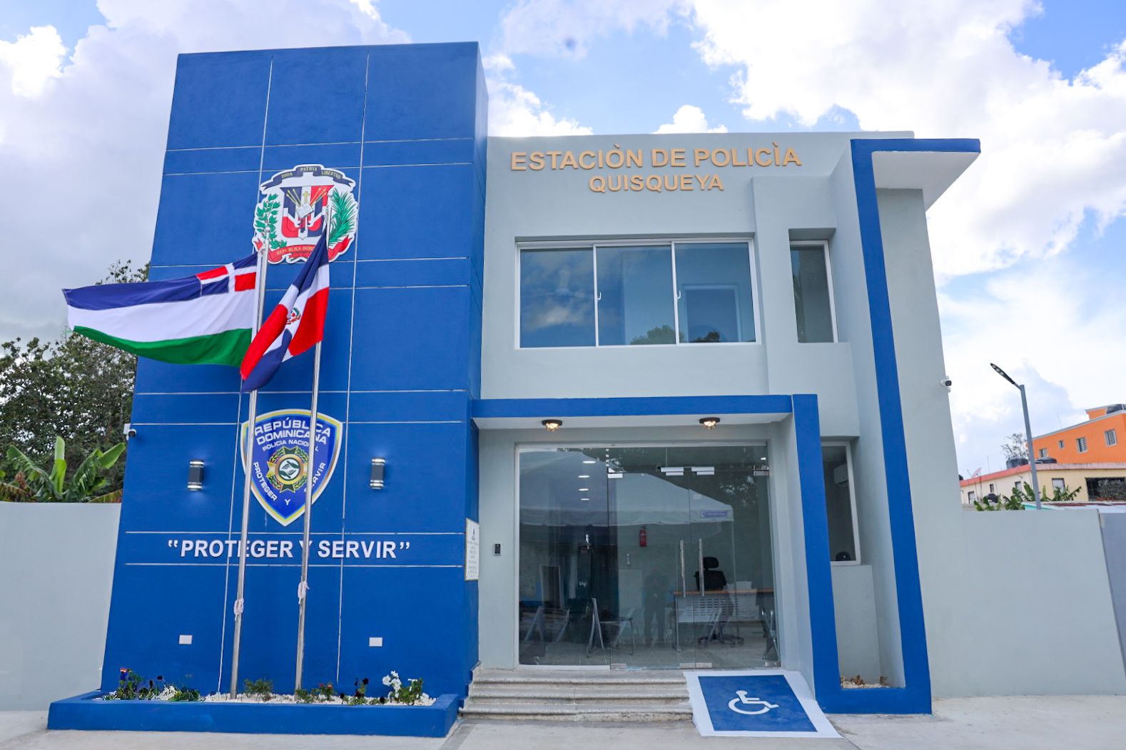 Estación policial inaugurada en el municipio Quisqueya, en la provincia San Pedro de Macorís