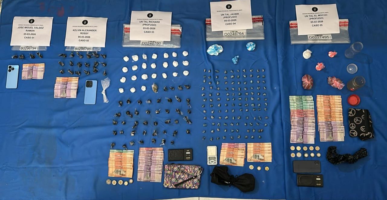 Autoridades ocupan cientos de gramos de estupefacientes durante operativos en Baní