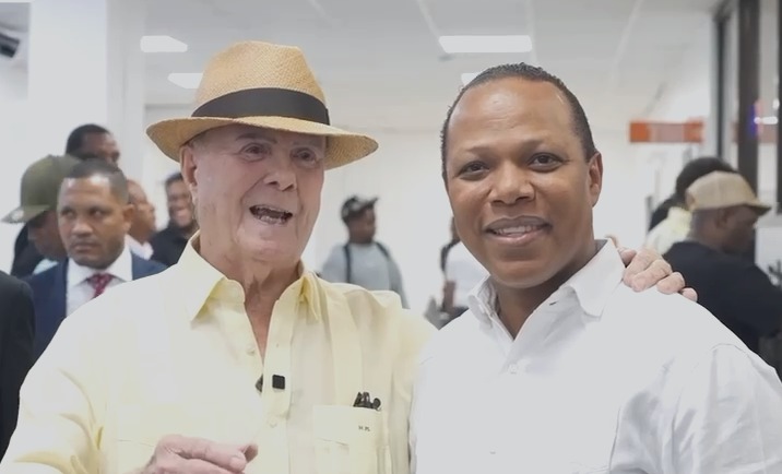 Hipólito Mejía y Milton Morrison.