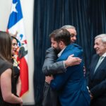Luis Abinader y el expresidente chileno, Gabriel Boric.