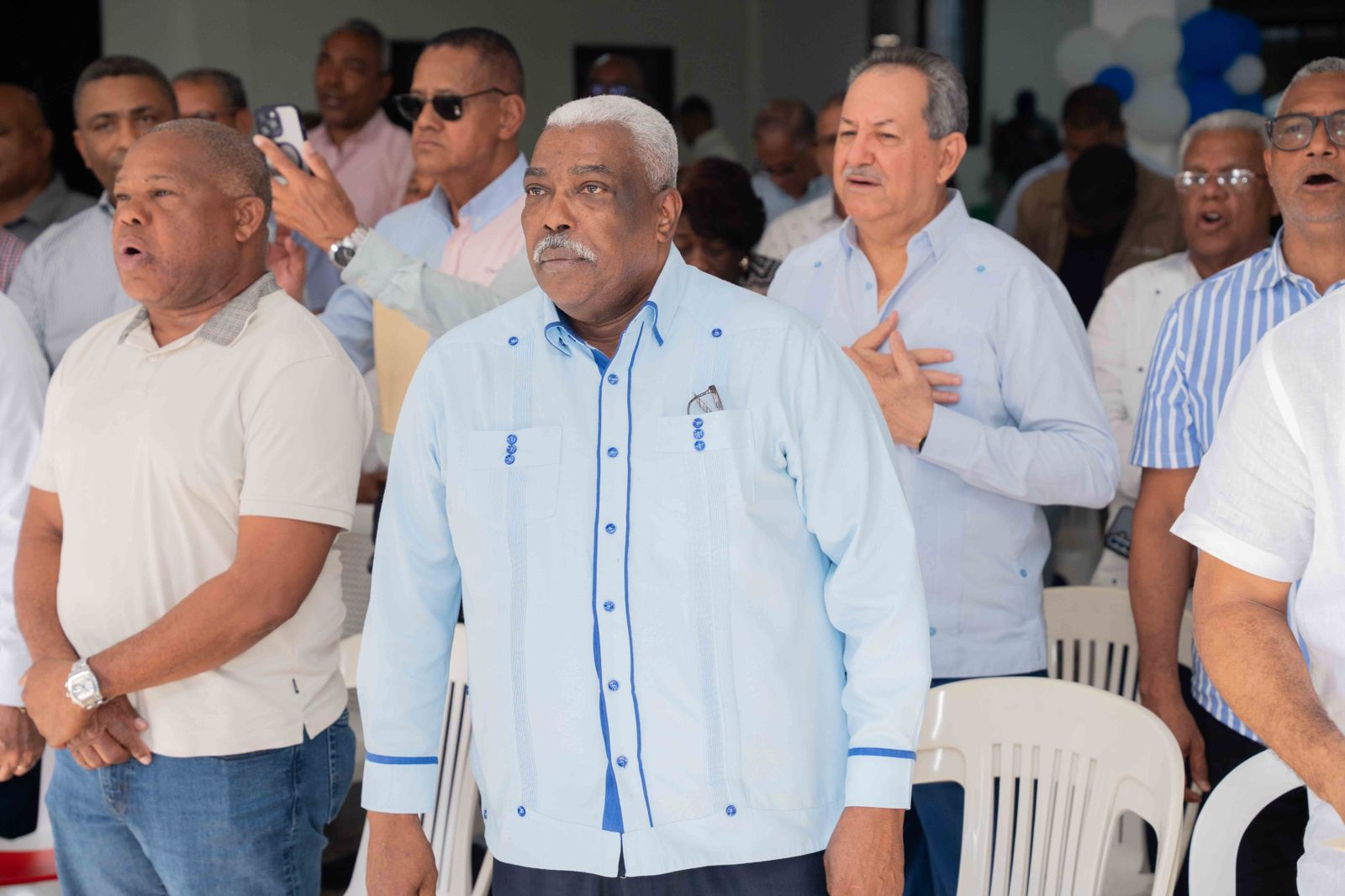 Parte del liderazgo del PRM en Santo Domingo Este.
