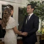 El senador Omar Fernández junto a su esposa Alexia Rubio