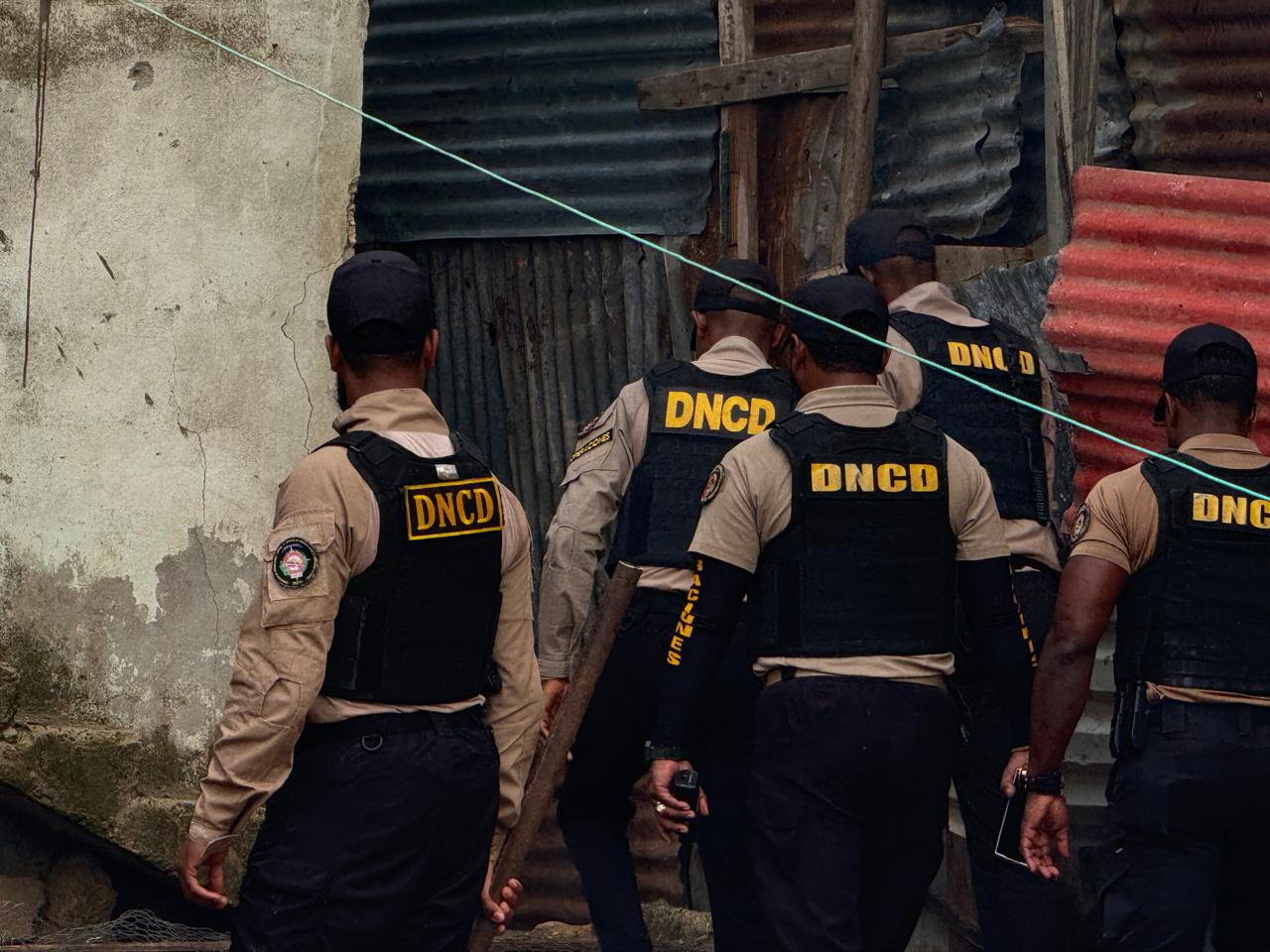 Operativo de la DNCD en sectores del Distrito Nacional