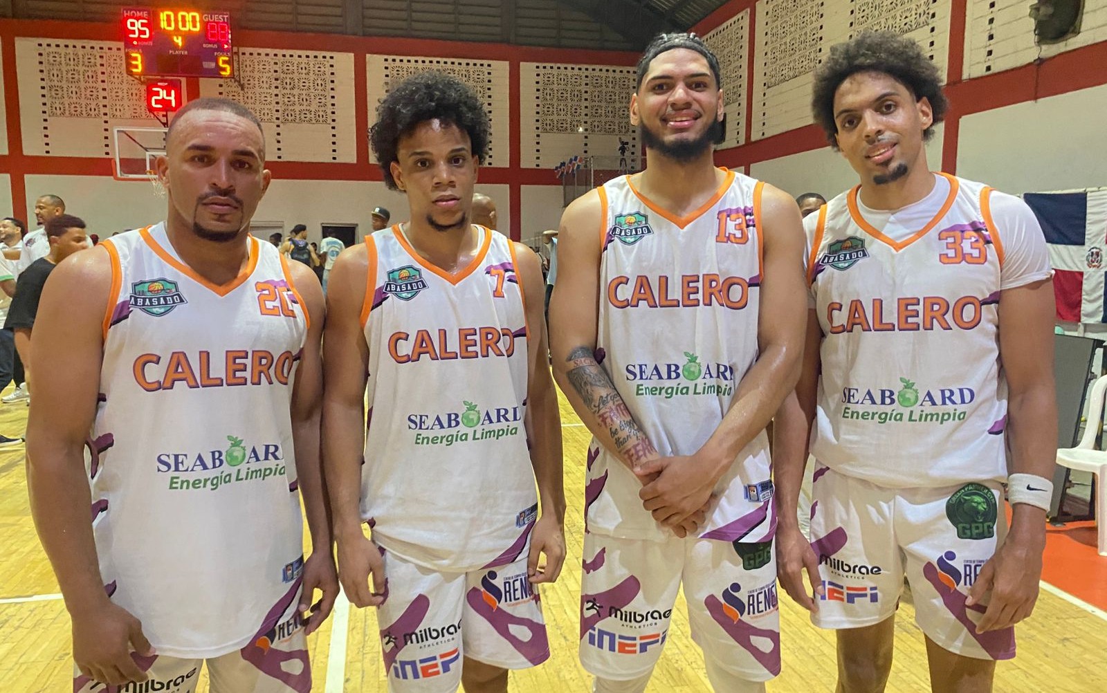 Yeison Rivera, Ronald García, Axel Goris y Luis Feliz, del club Calero de Villa Duarte, fueron los líderes ofensivos en el partido ante Los Mina.
