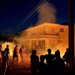 Protesta en una de las calles de Cuba