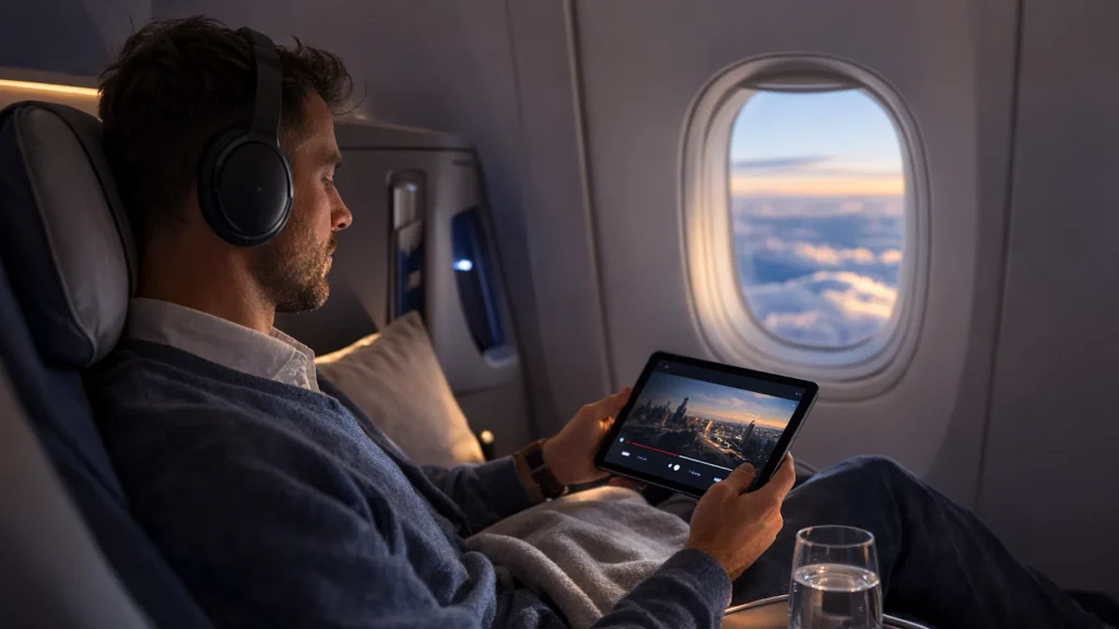 Aerolíneas sancionarán a pasajeros por no usar auriculares durante el vuelo en Estados Unidos