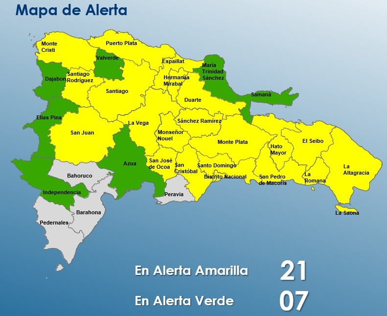 Mapa de alerta.