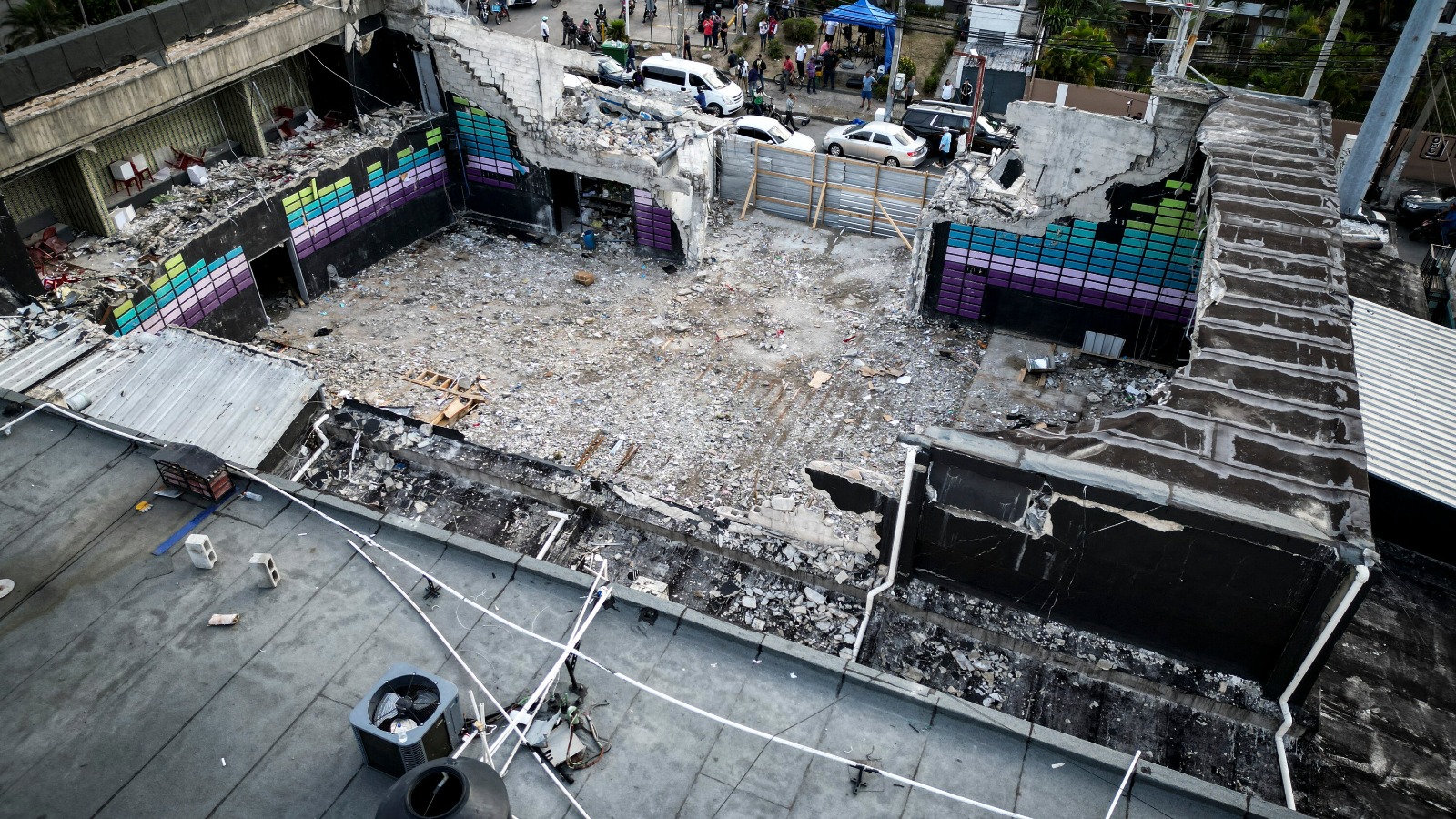 Ruinas de la discoteca Jet Set.