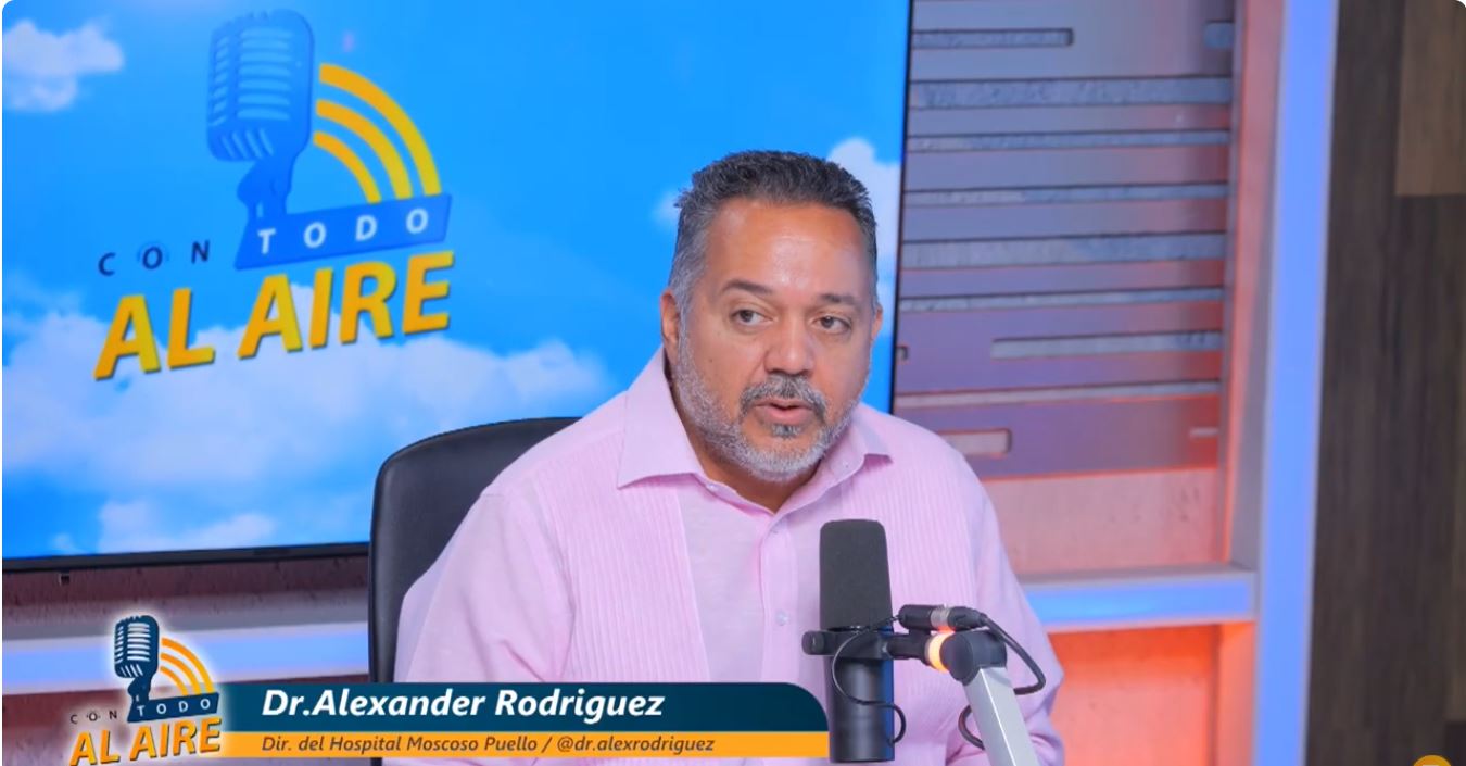 Doctor Roberto Alexander Rodríguez, director del Hospital Moscoso Puello.
