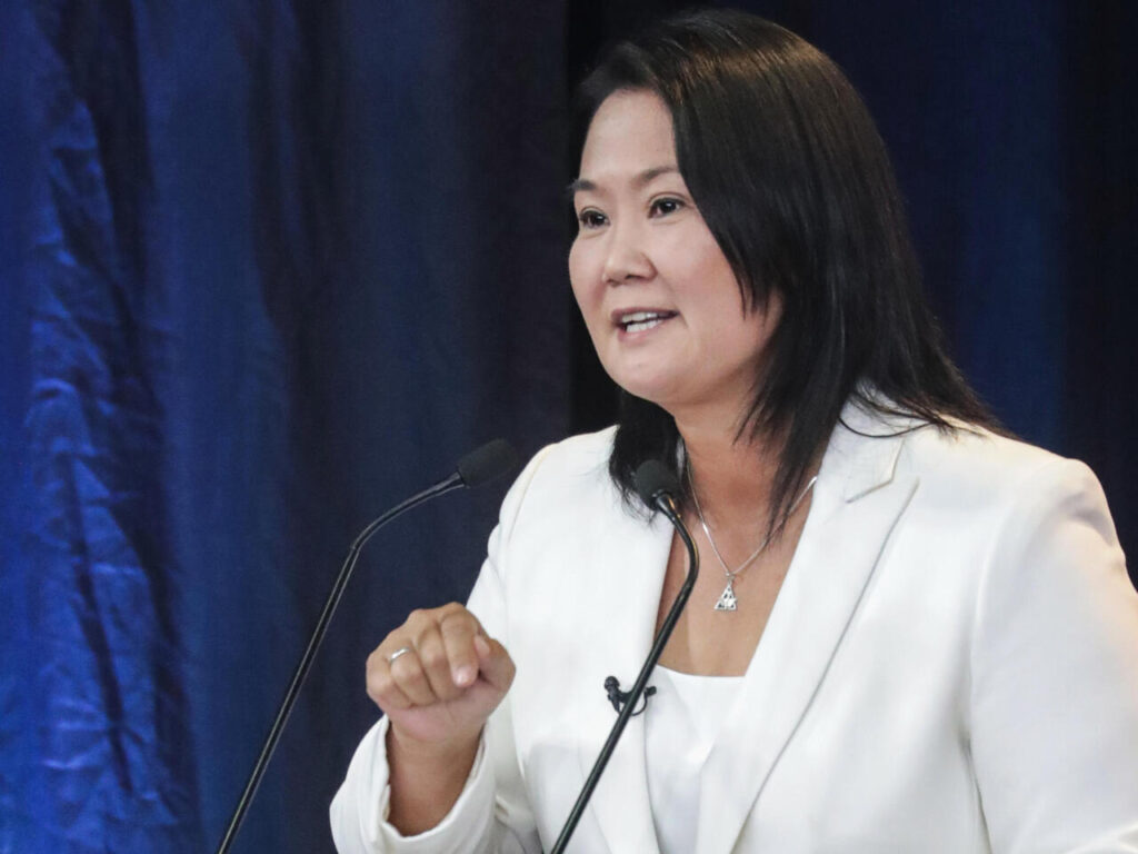 Keiko Fujimori, candidata presidencial de Perú.