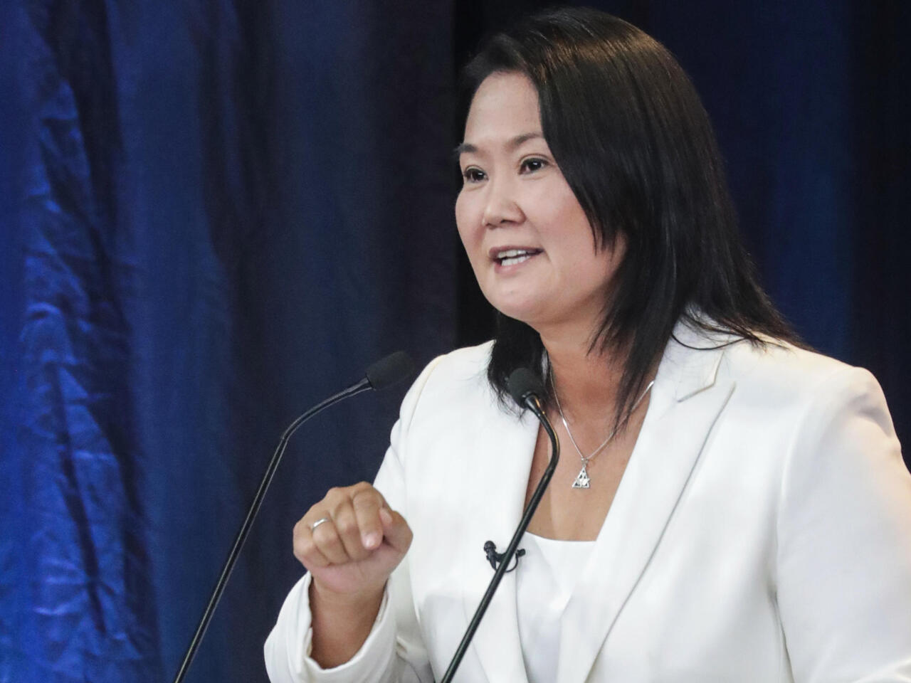 Keiko Fujimori, candidata presidencial de Perú.