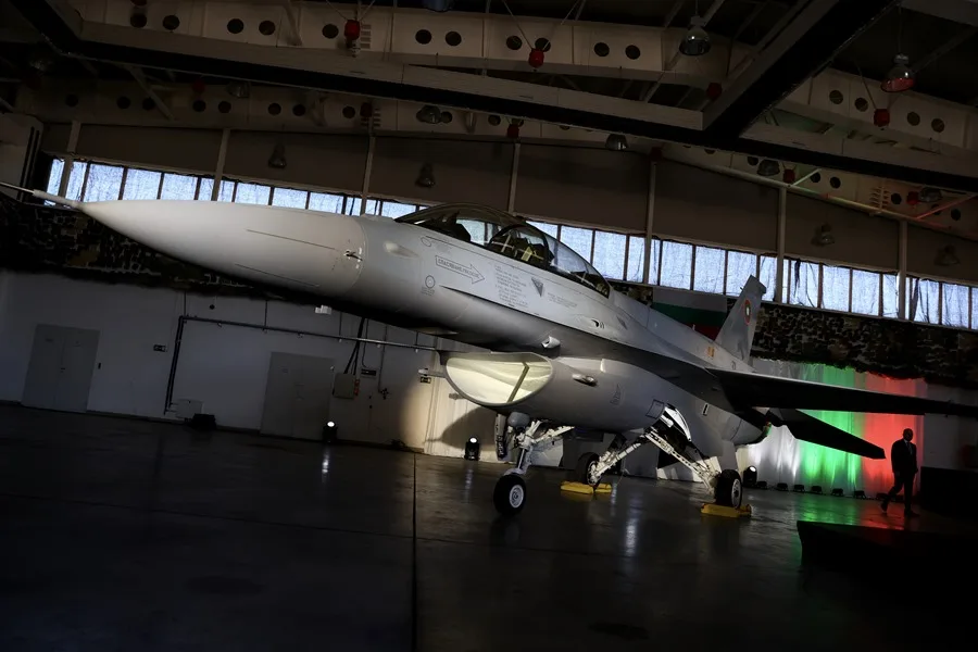 Un avión de combate F-16 Block 70, de la empresa estadounidense Lockheed Martin.