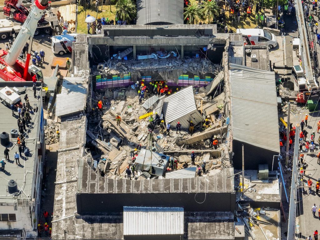 Imagen del Jet Set, luego del colapso del techo