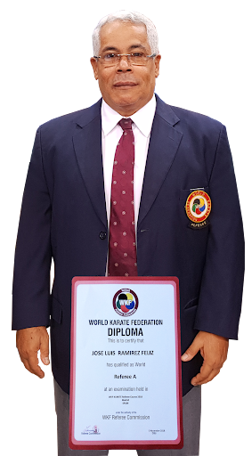 José Luis Ramírez, presidente de la Federación Dominicana de Karate.