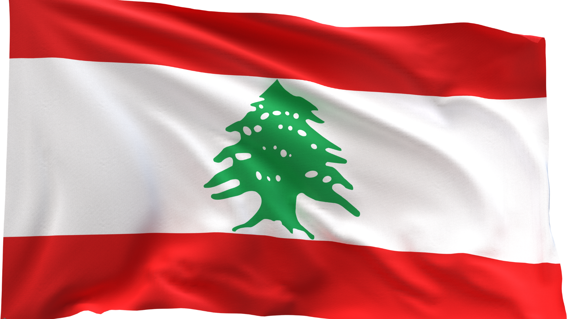 Bandera del Líbano.