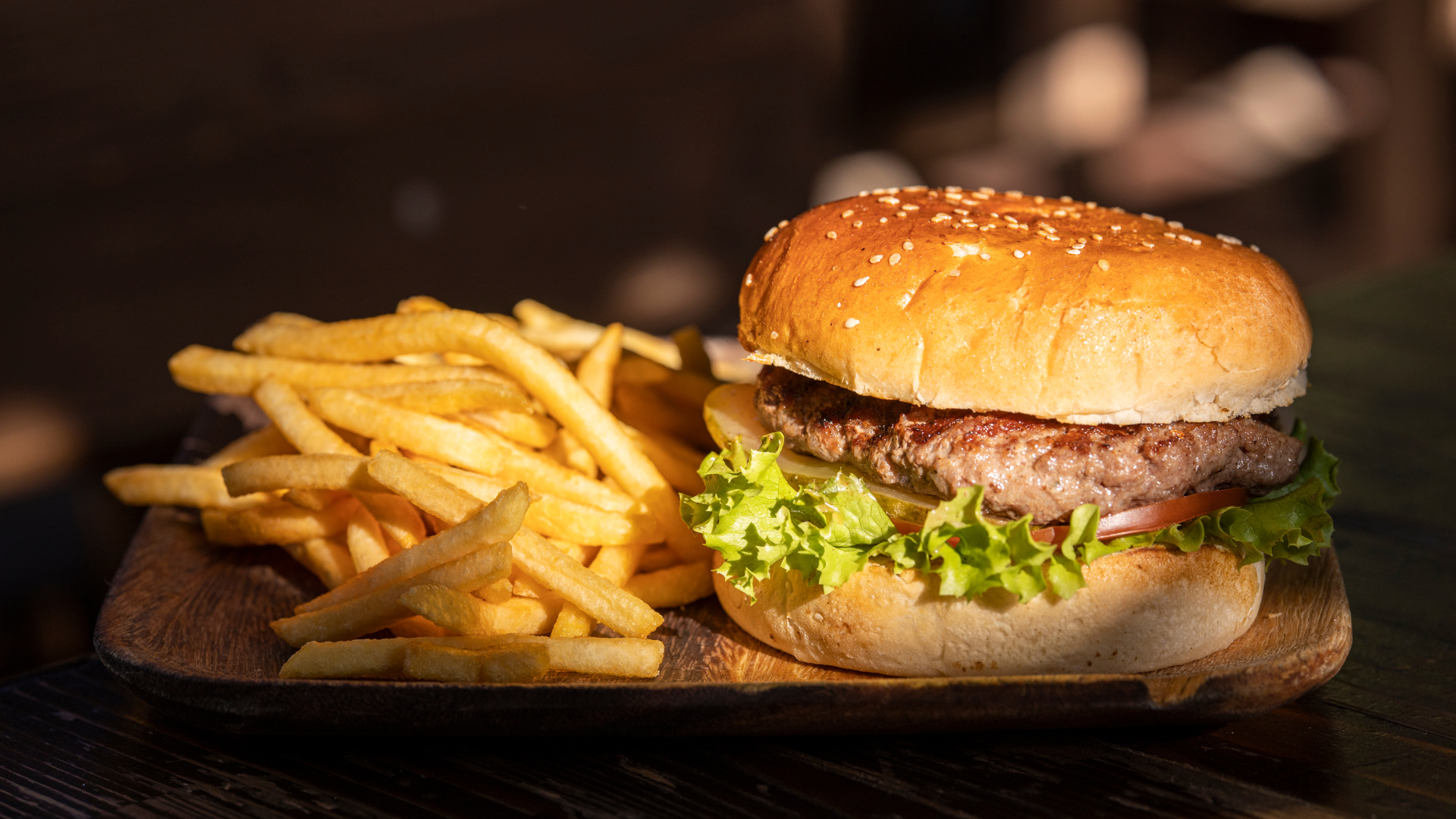 La hamburguesa estaba contaminada.