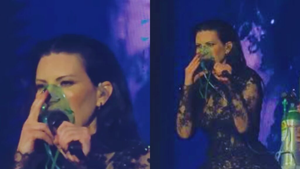 Laura Pausini detiene su concierto en Quito para recibir oxígeno debido a la altura