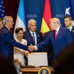 Luis Abinader con Donald Trump.