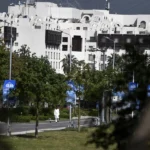 Vista del hotel Serena, sede de la última ronda de conversaciones de paz entre Estados Unidos e Irán, en Islamabad, Pakistán, 20 de abril de 2026.