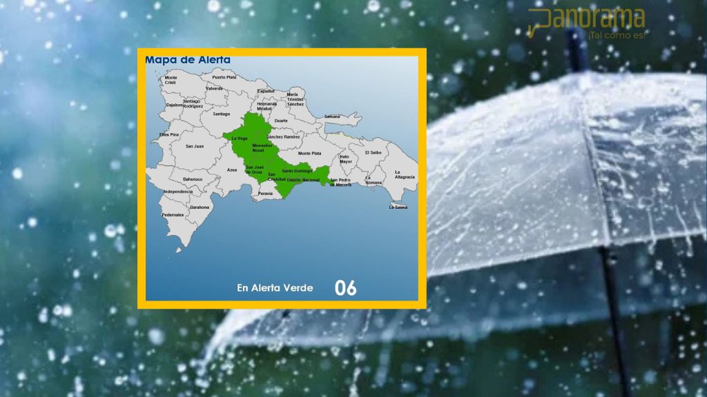 Mantienen alerta para seis provincias ante incidencia de lluvias