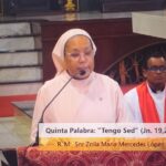 Jesús está sediento de su pueblo en paz y en amor.