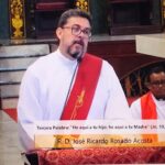 El Reverendo Diacono José Ricardo Rosado de la Parroquia San José de Calasanz.