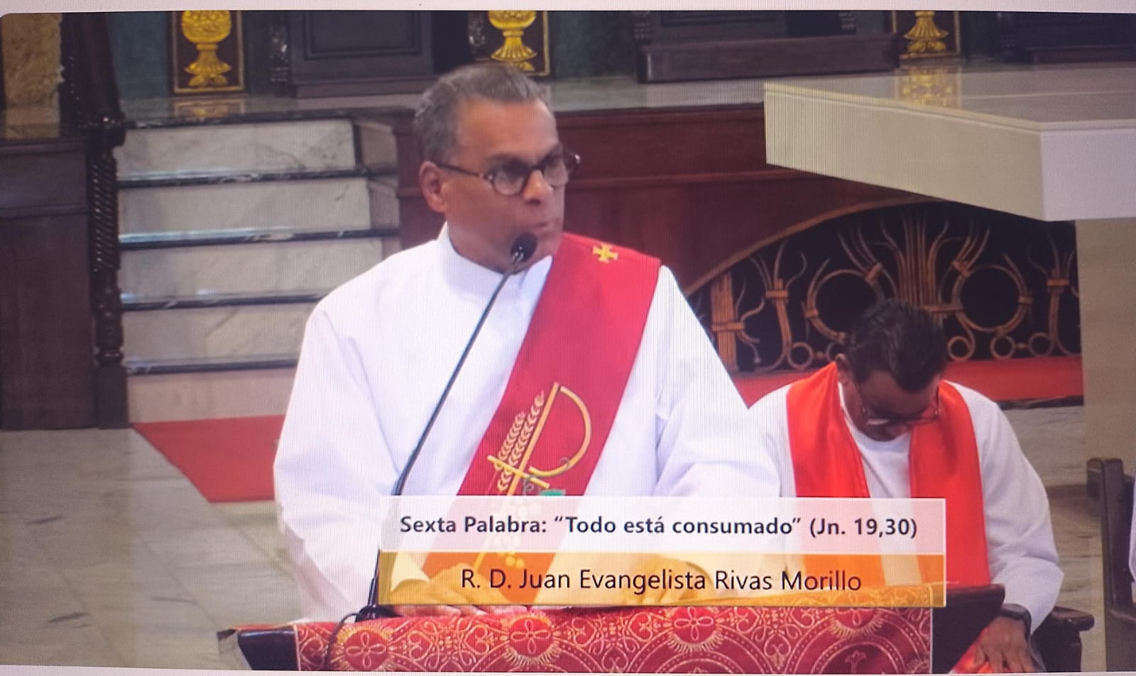 El Reverendo Diacono Juan Evangelista Rivas Morillo de la Parroquia Divino Niño Jesús, Las Praderas espera que estos males sociales sean resuelto por el bienestar de RD. (Panorama).