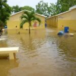 Escuelas inundadas debido a las recientes lluvias